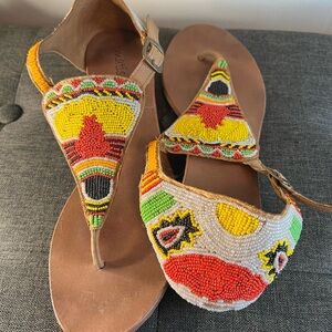 Matisse Multicolor Beaded Sandals